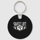 Grappige Gym Shirten Sweet Lift - Workout Gym Weig Sleutelhanger (Voorkant)