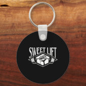 Grappige Gym Shirten Sweet Lift - Workout Gym Weig Sleutelhanger (Voorkant)