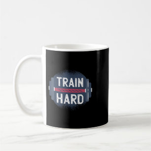 Grappige Gym Train Hard Quote Inspiratie Workout W Koffiemok