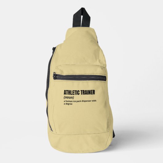 Grappige Gym Trainer Definitie Sling Bag (Voorkant)