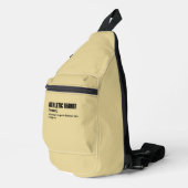 Grappige Gym Trainer Definitie Sling Bag (Rechterhoek)