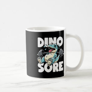 Grappige Gym Workout Dinosaurus Gewichtheffen Gym  Koffiemok