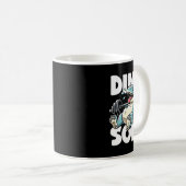 Grappige Gym Workout Dinosaurus Gewichtheffen Gym  Koffiemok (Voorkant rechts)