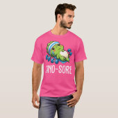 Grappige Gym Workout Dinosaurus Gewichtheffen Gym  T-shirt (Voorkant volledig)