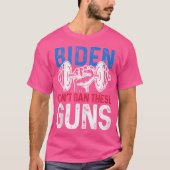 Grappige Gym Workout Gewichtheffen Biden kan het n T-shirt (Voorkant)