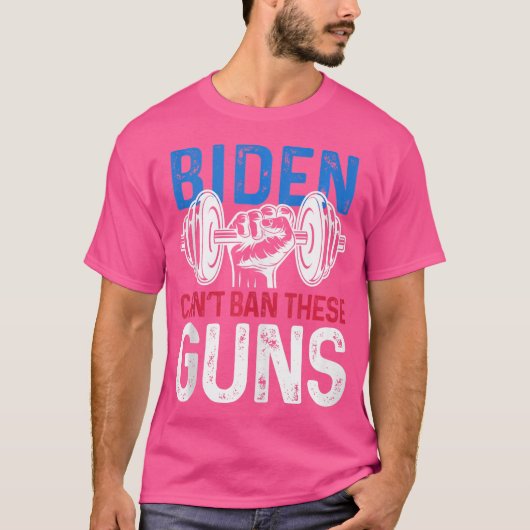 Grappige Gym Workout Gewichtheffen Biden kan het n T-shirt (Voorkant)