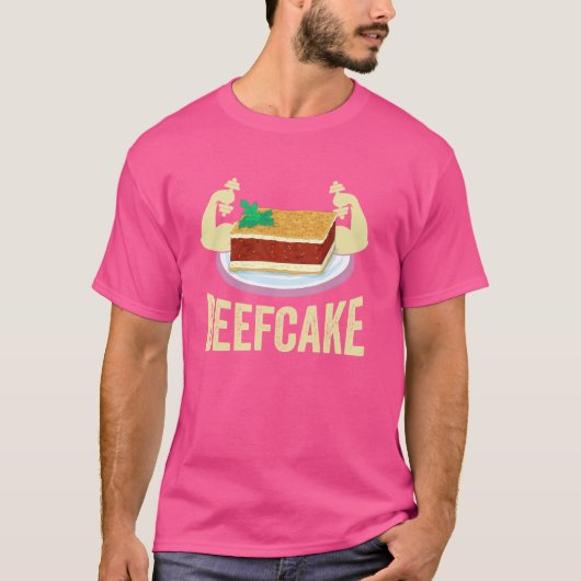 Grappige Gym Workout Kleding Beefcake T-shirt (Voorkant)