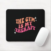 Grappige Gym Workout Motivatie Dit is mijn therapi Muismat (Met muis)