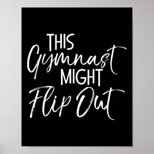 Grappige Gymnastiek Ckflip Citaat Deze Gymnast Zou Poster