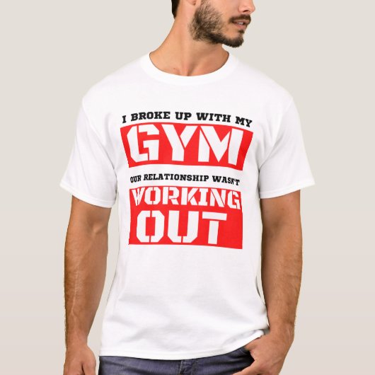 grappige gymopgrap t-shirt (Voorkant)