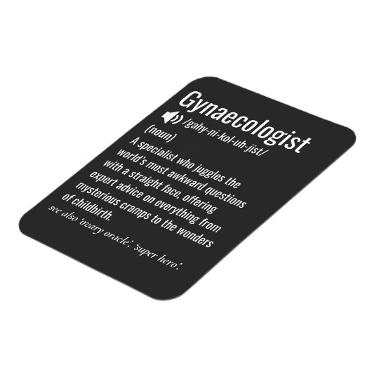 Grappige gynaecoloog definitie gynaecoloog magneet (Linkerzijde)