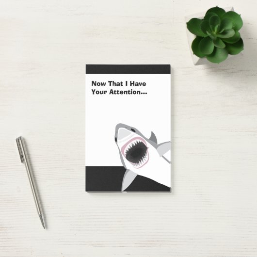 Grappige Haai Aanval Post-it® Notes (Kantoor)