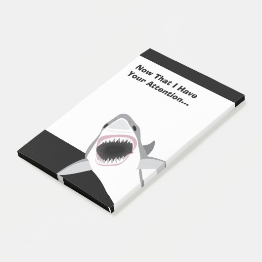 Grappige Haai Aanval Post-it® Notes (Schuin)