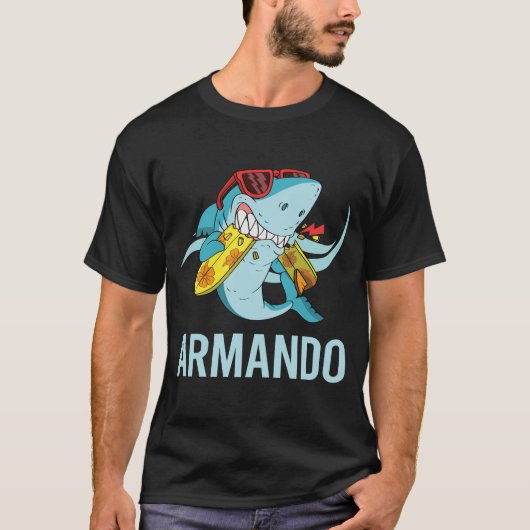 Grappige Haai - Armando Naam T-shirt (Voorkant)