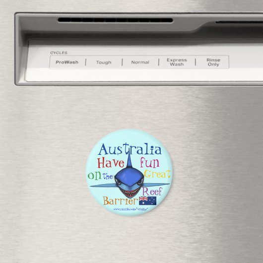 Grappige haai Australië Great Barrier Reef magneet (Insitu (Vaatwasser))
