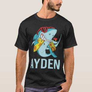 Grappige Haai - Ayden Naam T-shirt