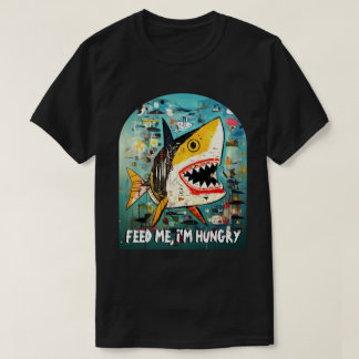Grappige haai Custom Quote 90s Street Art Graffiti T-shirt