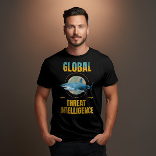 Grappige Haai Cyber Security Expert T-shirt