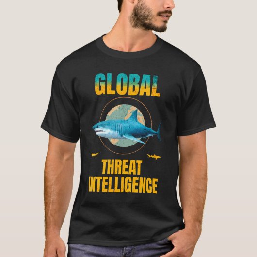 Grappige Haai Cyber Security Expert T-shirt (Voorkant)