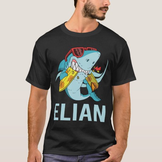Grappige Haai - Elian Naam T-shirt (Voorkant)