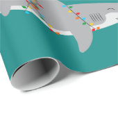Grappige haai extra grote print cadeaupapier (Rol Hoek)