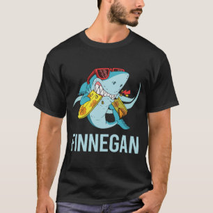 Grappige Haai - Finnegan Naam T-shirt