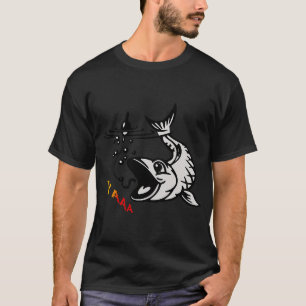 grappige haai - geboren om een vislegend te zijn t-shirt