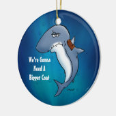 Grappige Haai Heeft Een Groter Jas Ornament Nodig (Links)