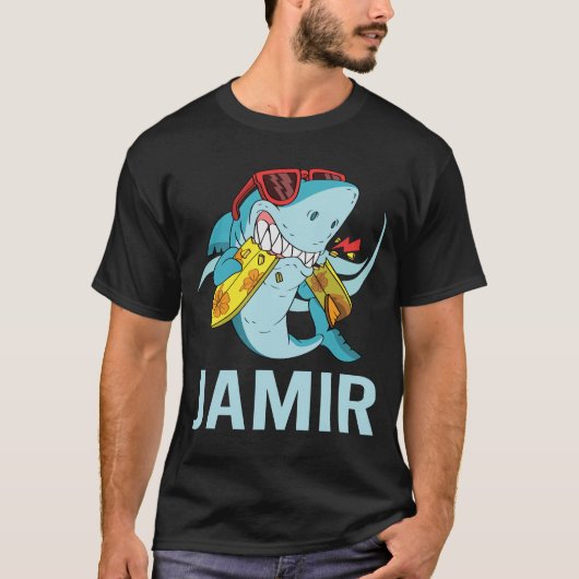 Grappige Haai - Jamir Naam T-shirt (Voorkant)