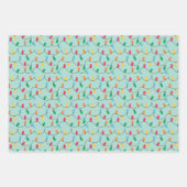 Grappige haai kerst inpakpapier vel (Voorkant 2)