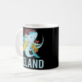 Grappige Haai - Leland Naam Koffiemok (Voorkant links)