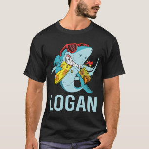Grappige Haai - Logan Naam T-shirt