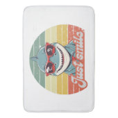 Grappige haai nodigen je uit om te glimlachen badmat (Voorkant Verticaal)