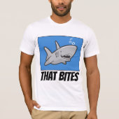 Grappige HAAI T-shirts, DAT BIJT T-shirt (Voorkant)