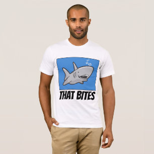 Grappige HAAI T-shirts, DAT BIJT T-shirt
