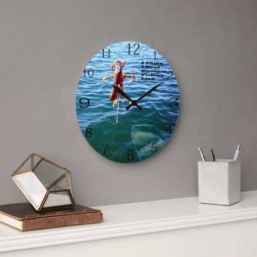 Grappige haai wil octopus, grote klok (Kantoor)