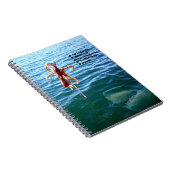 Grappige haai wil octopus, notitieboek (Rechterzijde)