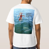 Grappige haai wil octopus, t-shirt (Achterkant)