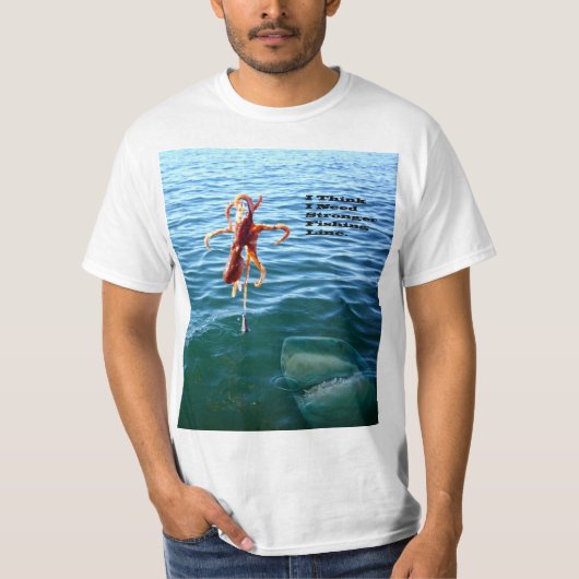 Grappige haai wil octopus, t-shirt (Voorkant)
