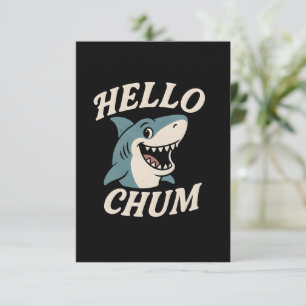 Grappige Haaien Dankkaart "TFlat Dankkaart Bedankkaart