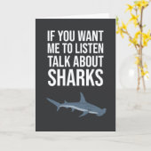Grappige Haaien Kaarten Leuke Oceaan Humor Liefheb (Gele Bloem)