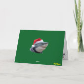 Grappige haaien kerst kerstkaart feestdagen kaart (Achterkant)