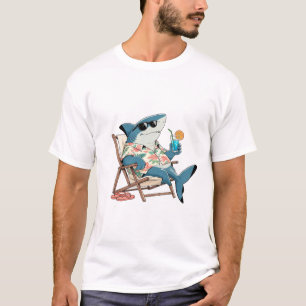 Grappige Haaien Vakantie T-shirt