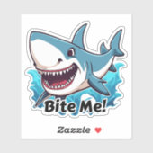 Grappige Haaienbeet Waterdicht Sticker (Vel)
