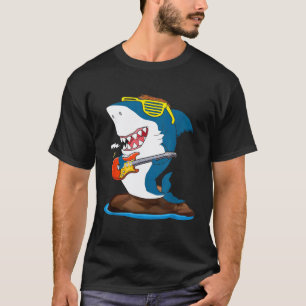 Grappige Haaienliefhebbers Surf Gitaar Haaien Gita T-shirt