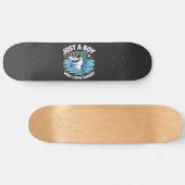 Grappige haaient quote persoonlijk skateboard (Horizontaal)