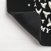 Grappige haaientanden zijn mijn therapie dierlijk  muismat (Hoek)