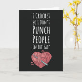 Grappige Haak Kaarten Gehaakt Garen Zeggen (Gele Bloem)