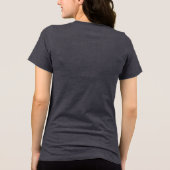 Grappige Haak Lover Humor Gezegde Quote Crocheter Tri-Blend Shirt (Achterkant)