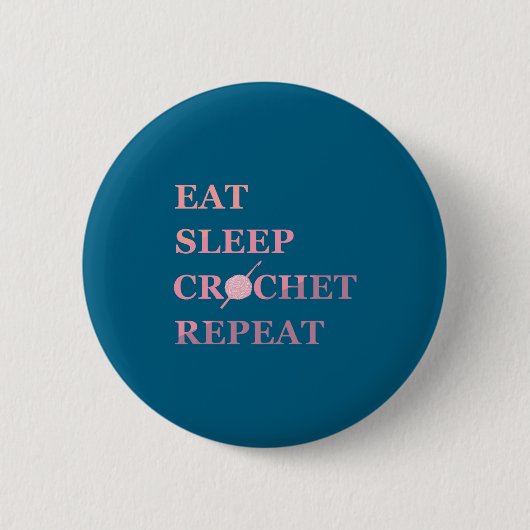 Grappige Haak Quote Ronde Button 5,7 Cm (Voorkant)